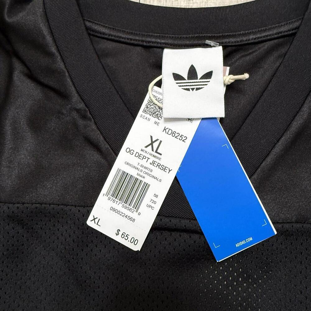 Adidas Originals Og Graphic Dept. Mesh Fashion Black Shirt KD6252 Size XL Men - Picture 3 of 6